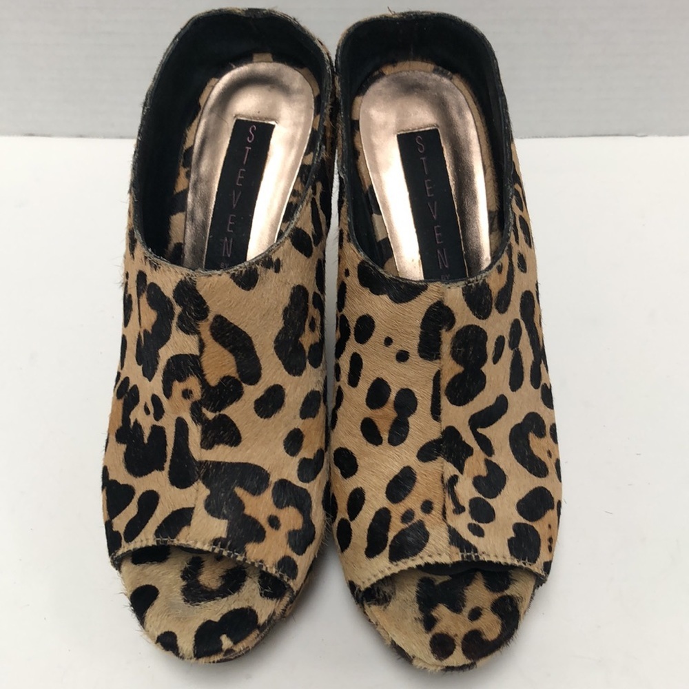 Steven By Steve Madden Cheetah Print Wedge Sandals - image 7